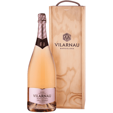 Vilarnau Cava Brut Rosé Reserva NV Magnum i trækasse